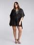 Kaftan in worked fabric image number 0