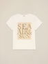 Jersey T-shirt with lettering embroidery image number 3