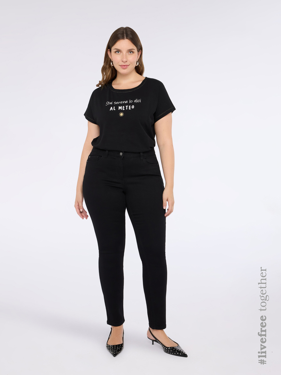 Skinny jeans black wash