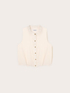 Top misto lyocell con bordi in maglia image number 4