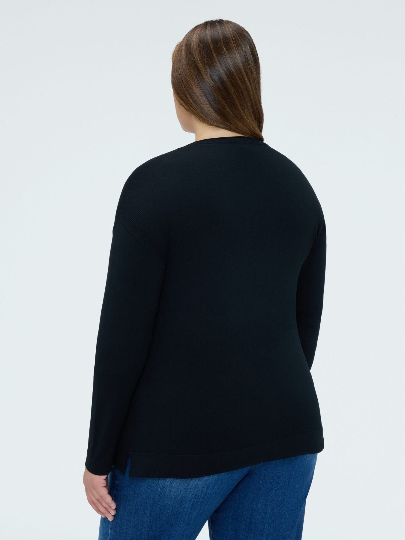 Cardigan scollo a V con bottoni image number 1