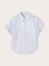 Camicia a righe con maniche ricamate image number 4