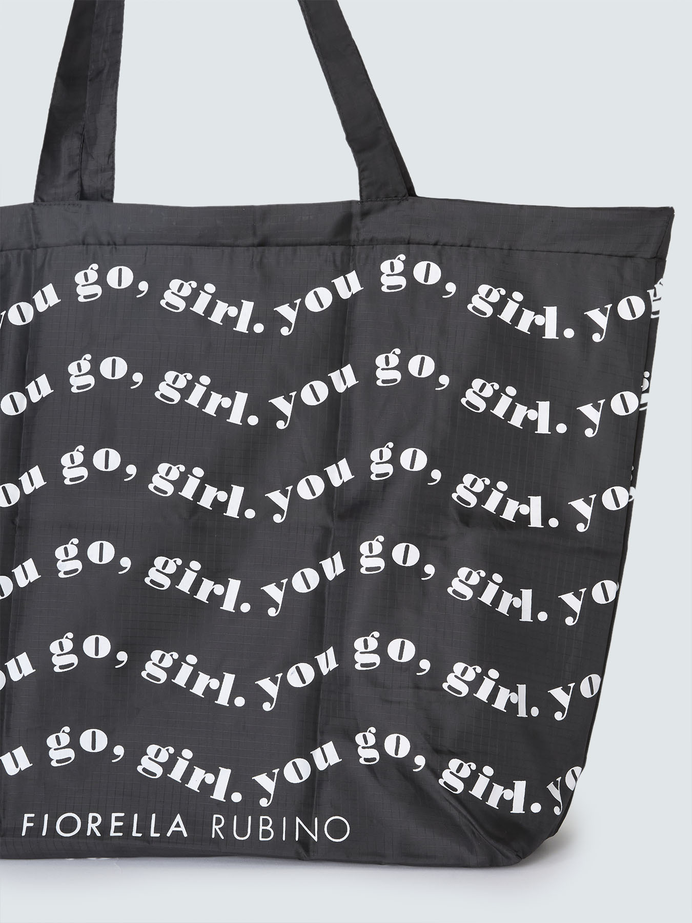 Shopper Fiorella con stampa motivazionale image number 1