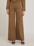 Pantaloni wide in drill di cotone image number 2