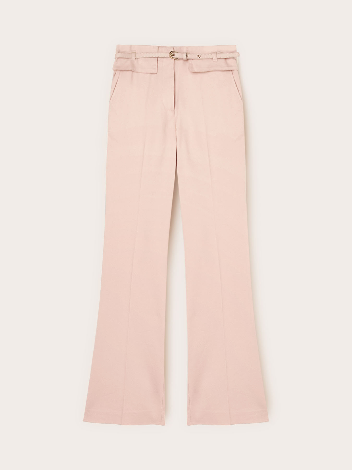 Flare pants in gabardine image number 4