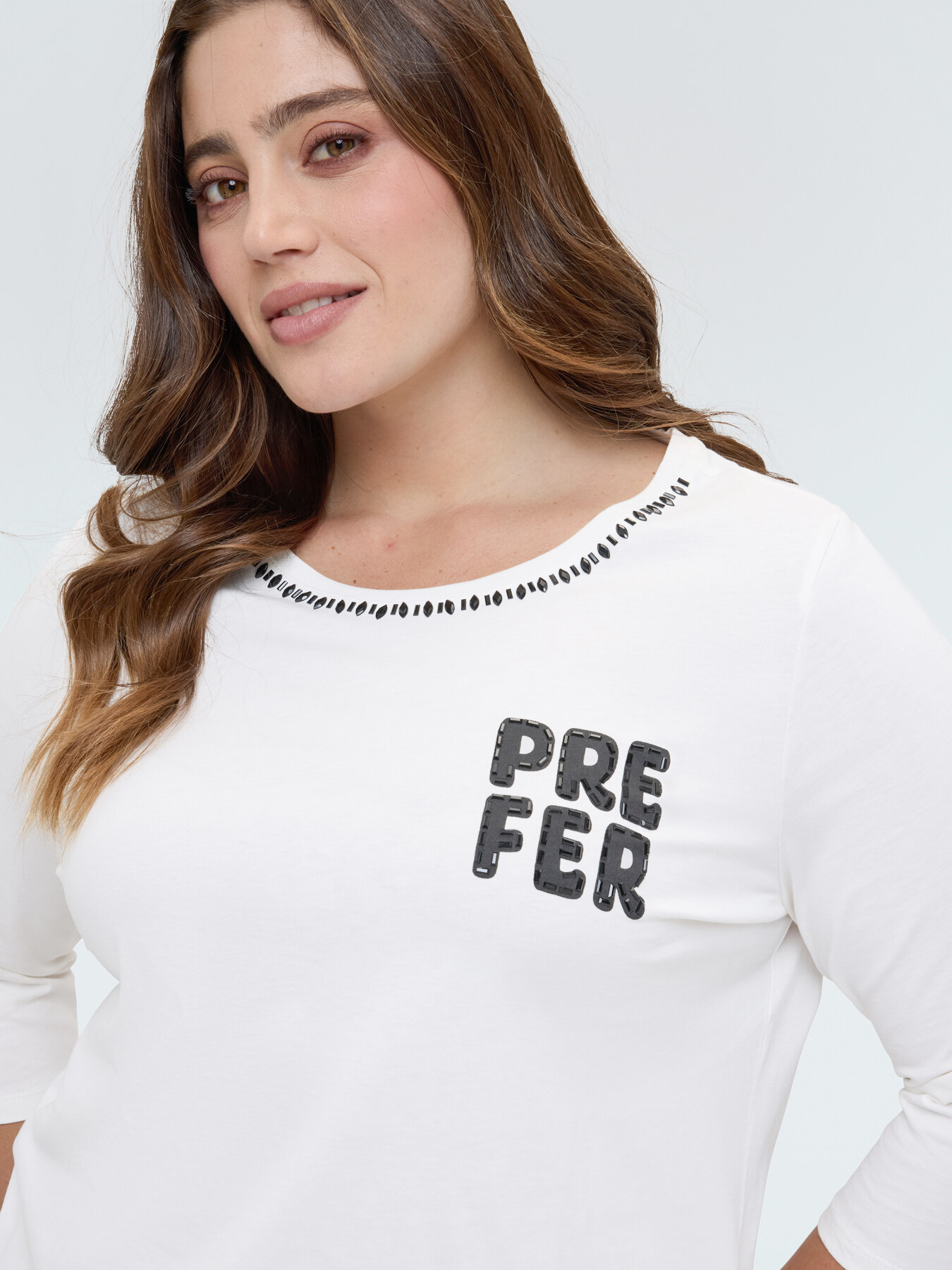 T-shirt in cotone con scritta image number 3