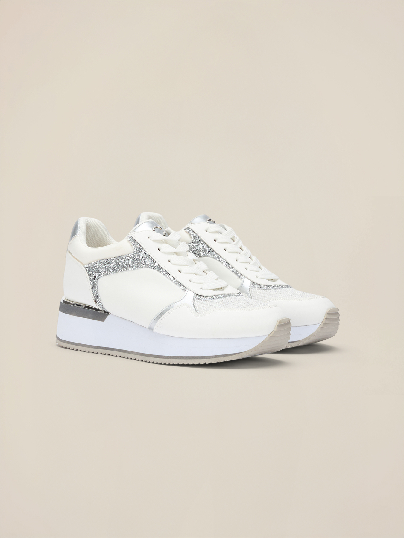 Sneakers with glitter parts image number 0