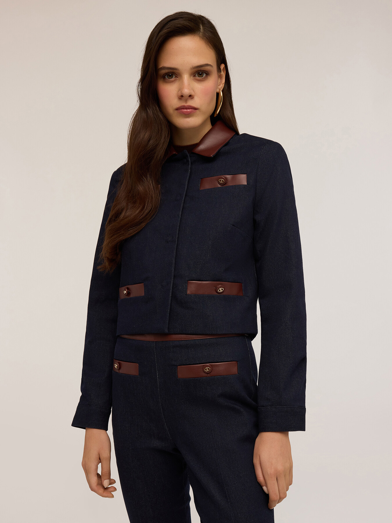 Denim jacket with inserts image number 2