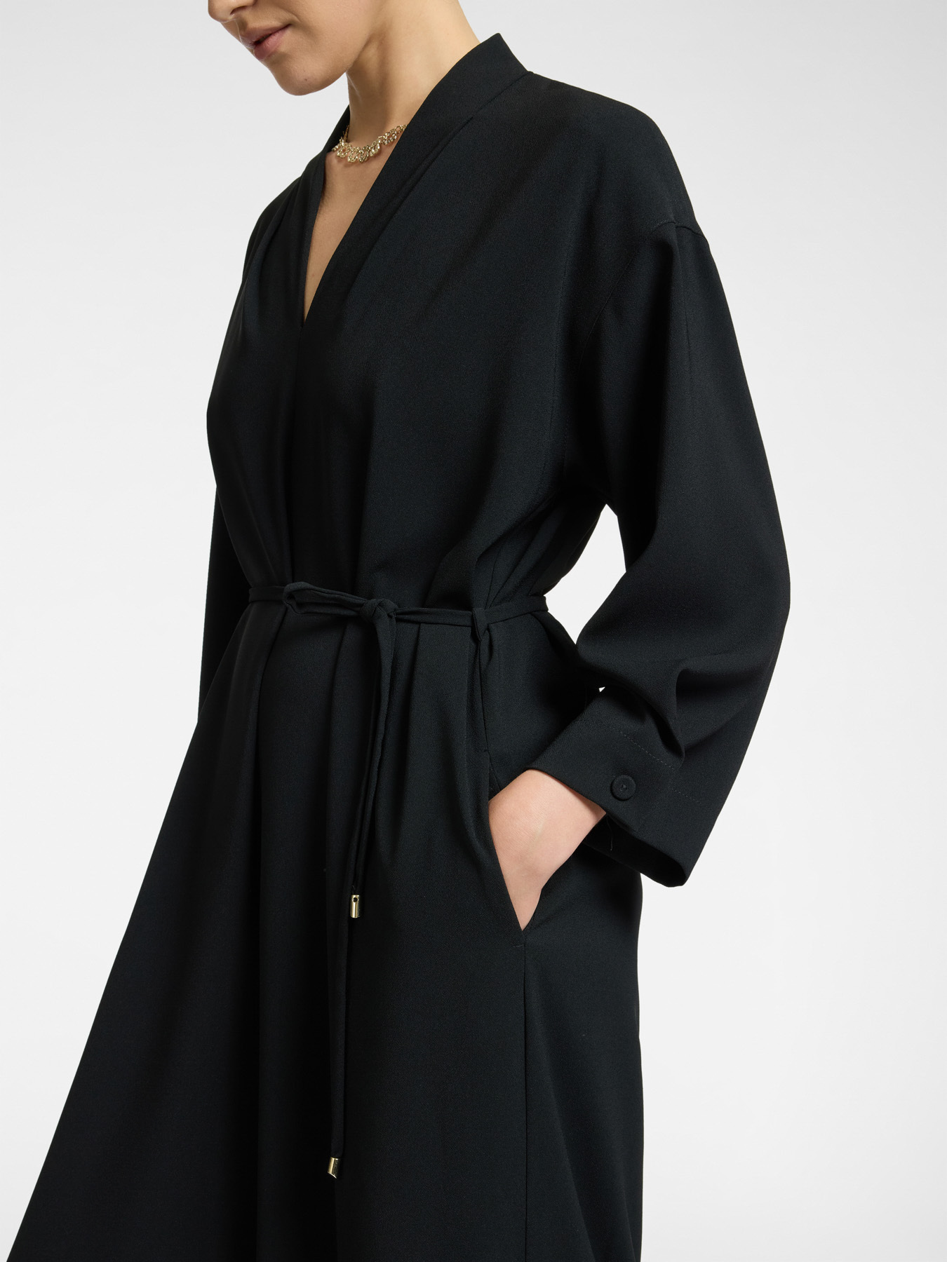 Tuta in cady con cintura image number 4