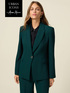 Crepe fabric blazer image number 0