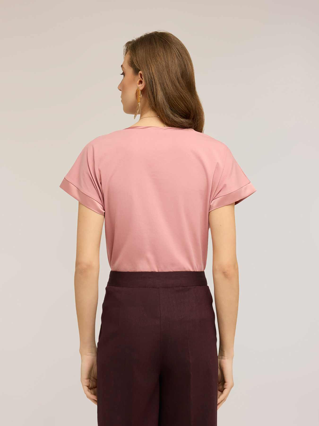 T-shirt bimati&egrave;re m&eacute;lange coton image number 2
