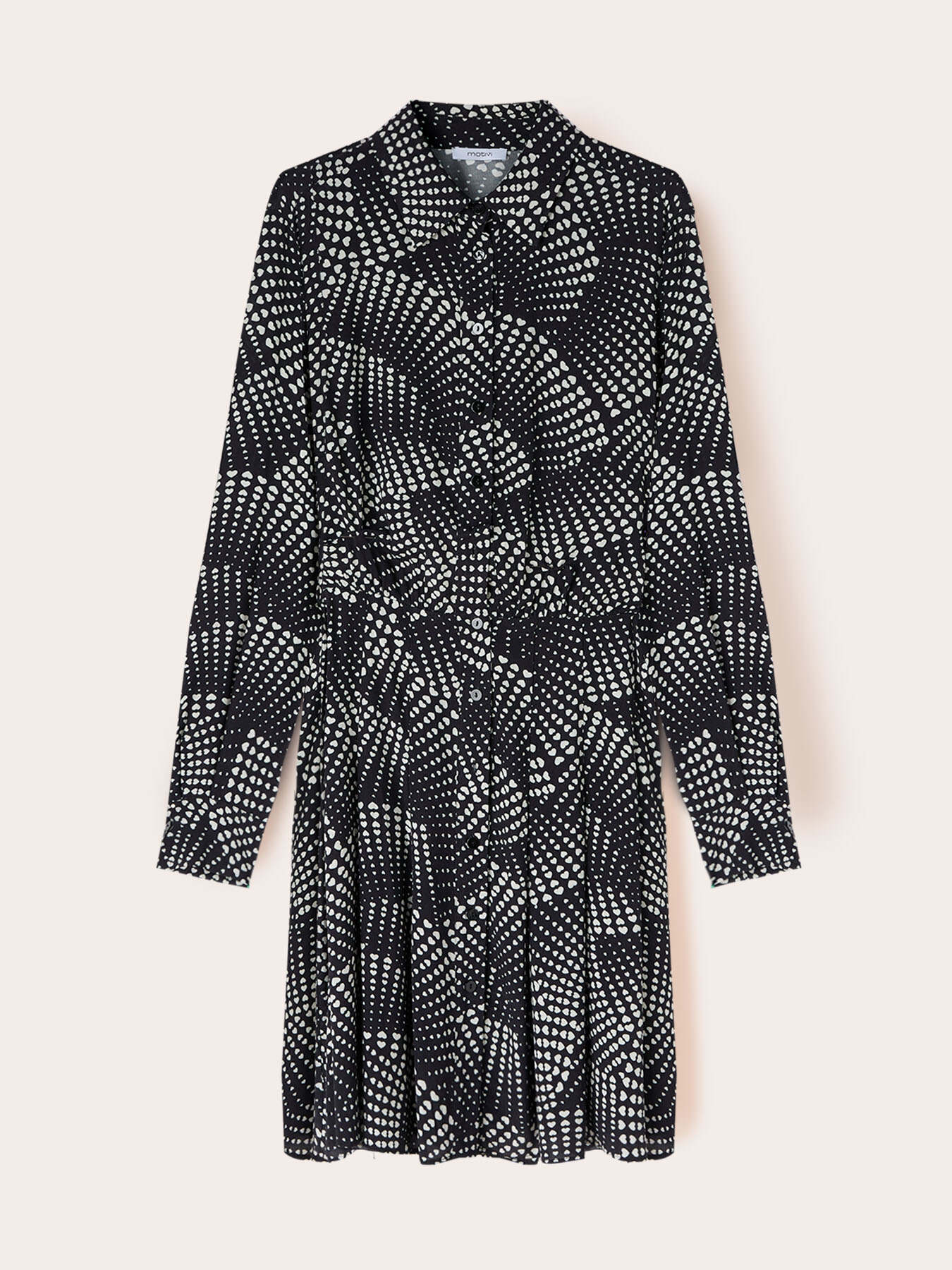 Vestito chemisier fantasia a cuori image number 4