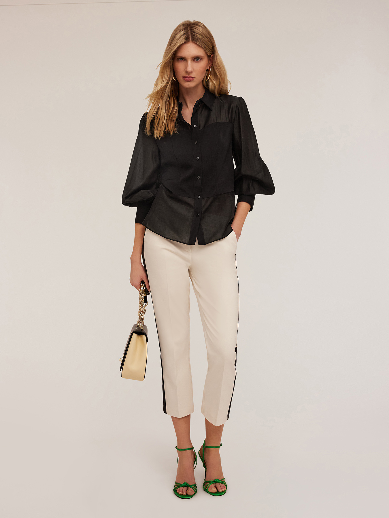 Camicia con inserto a corpino image number 0