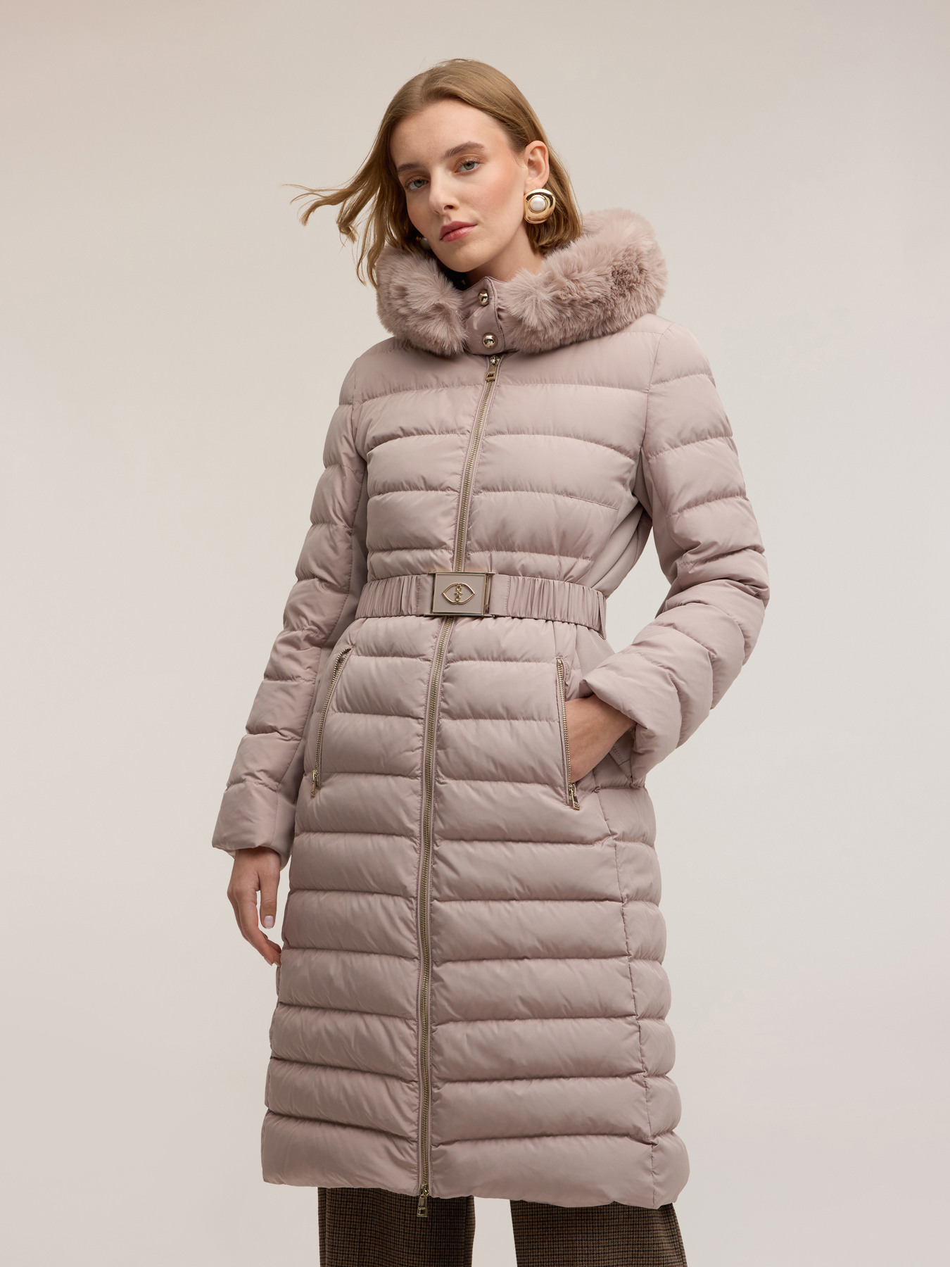 Jachetă lungă cu glugă image number 0