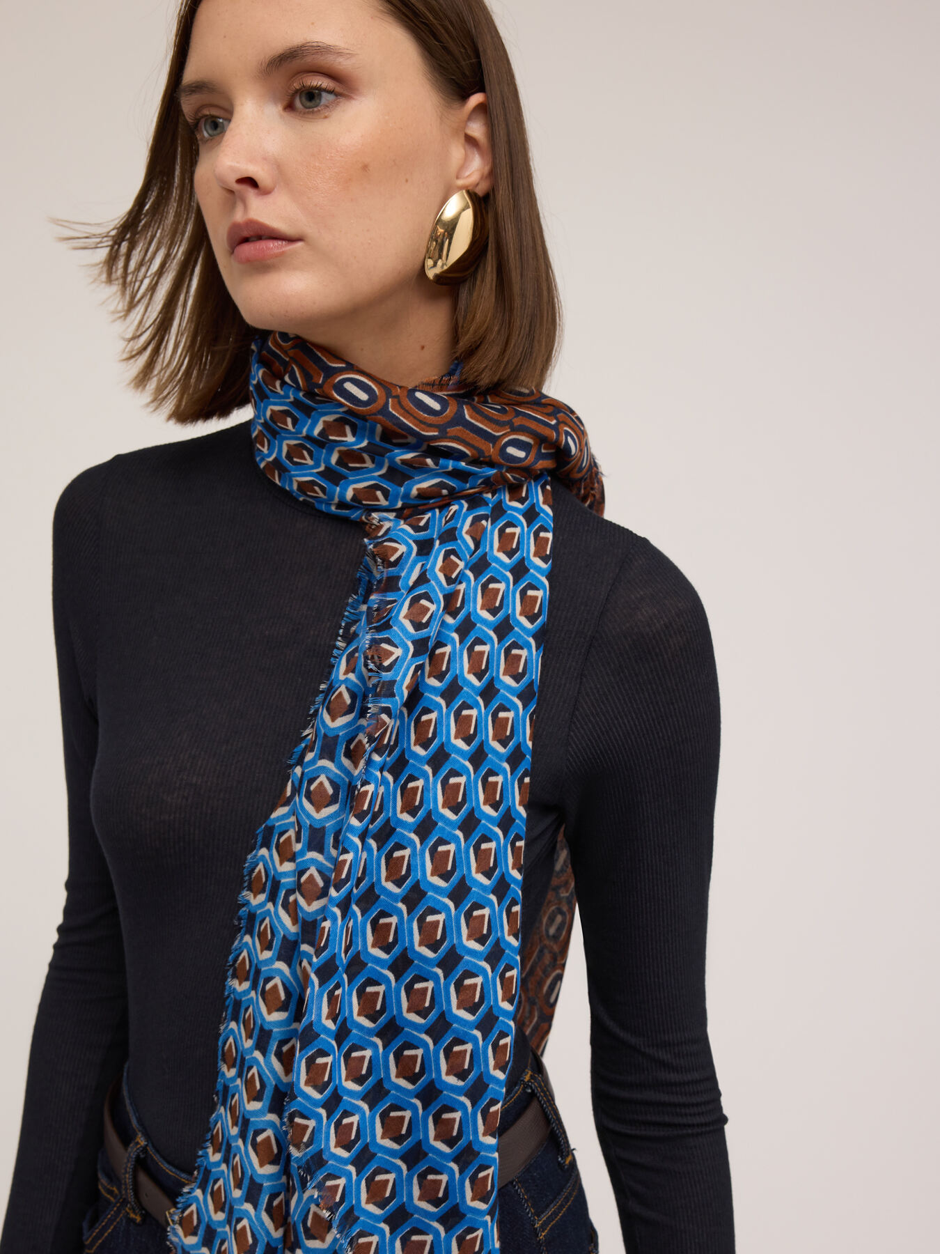Geometric pattern stole image number 0