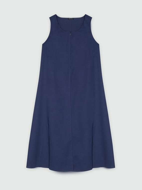 Flared dress with overlay