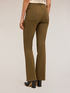 Pantalones acampanados de sarga de algodón image number 1