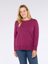 Pullover mit Rundhalsausschnitt und Knöpfen an den Manschetten image number 2