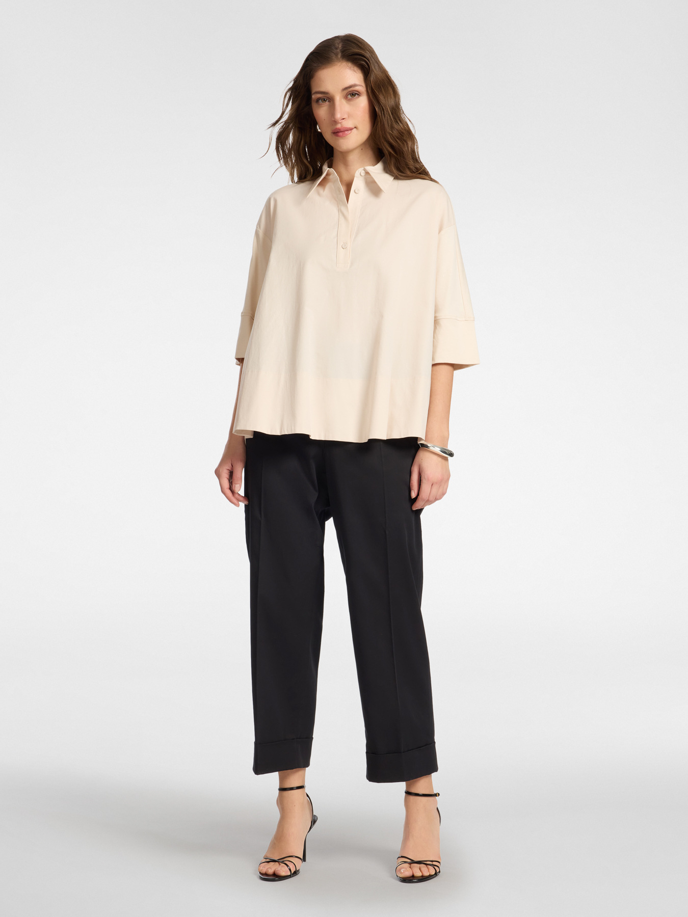 Boxy-Bluse mit Dreiviertel&auml;rmeln image number 2