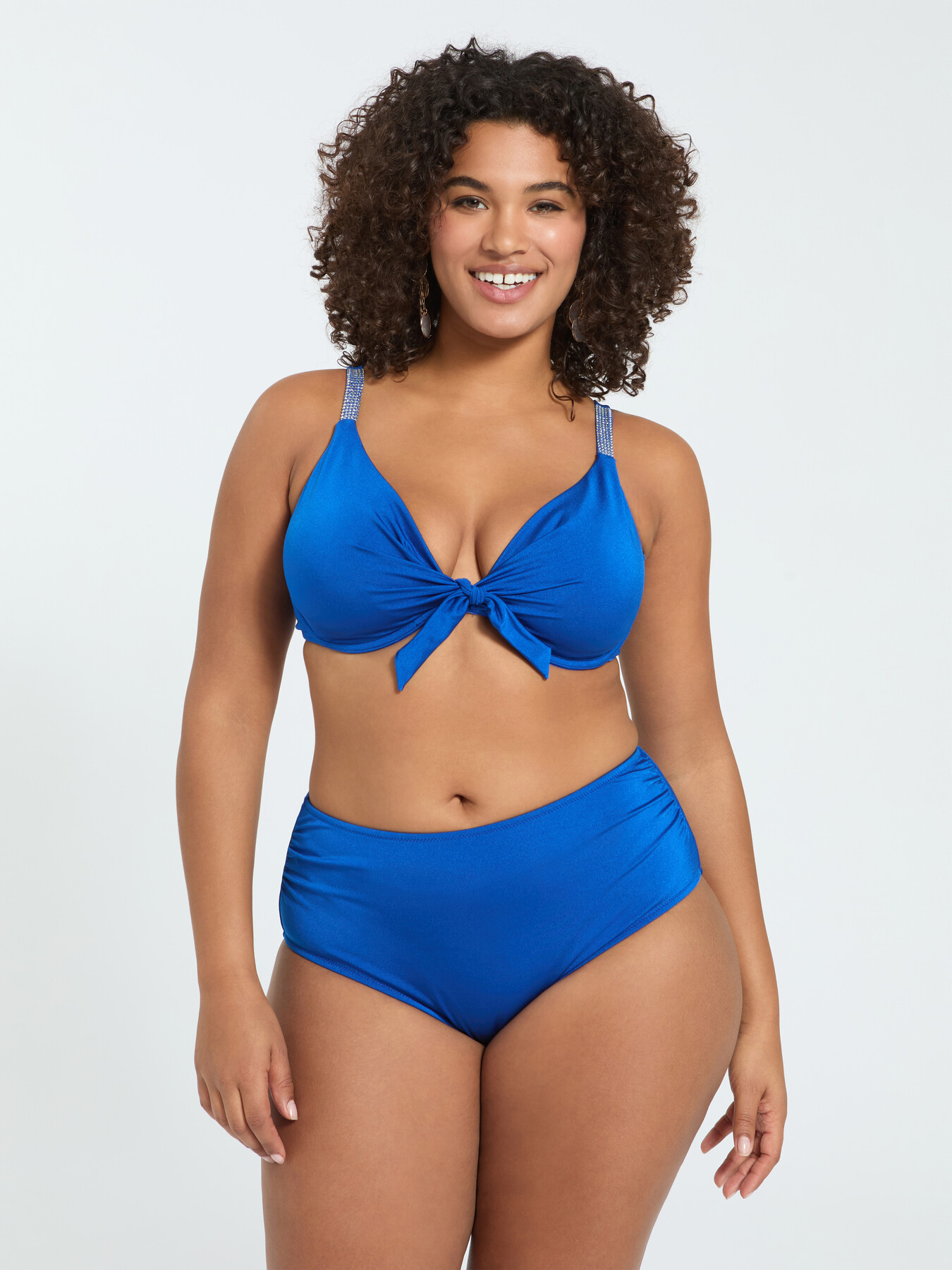 Bikini mit Schleife und Kristallen image number 0