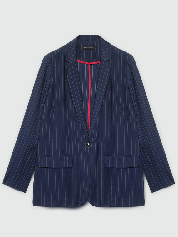 Blazer aus Nadelstreifen-Stoff