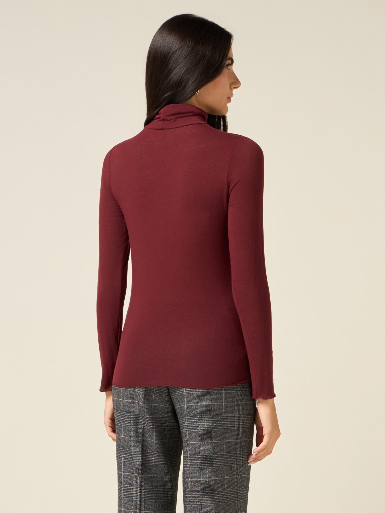 T-shirt dolcevita misto modal image number 1