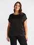 Bluse aus Satin und Jersey image number 2