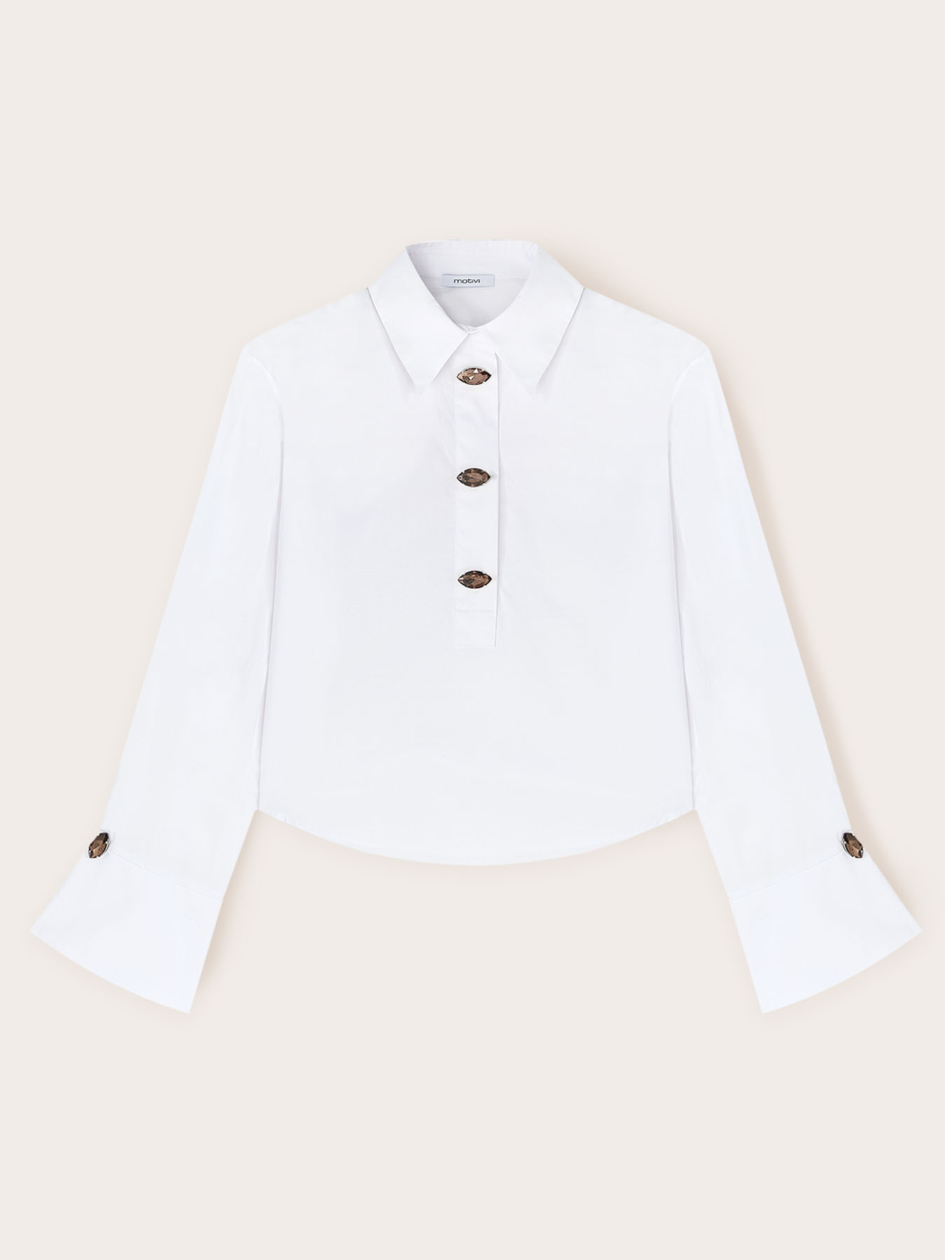 Oversized shirt with stones image number 4