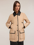 Veste avec inserts en tissu enduit image number 2