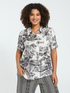 Boxy-Hemd mit exotischem Print image number 0