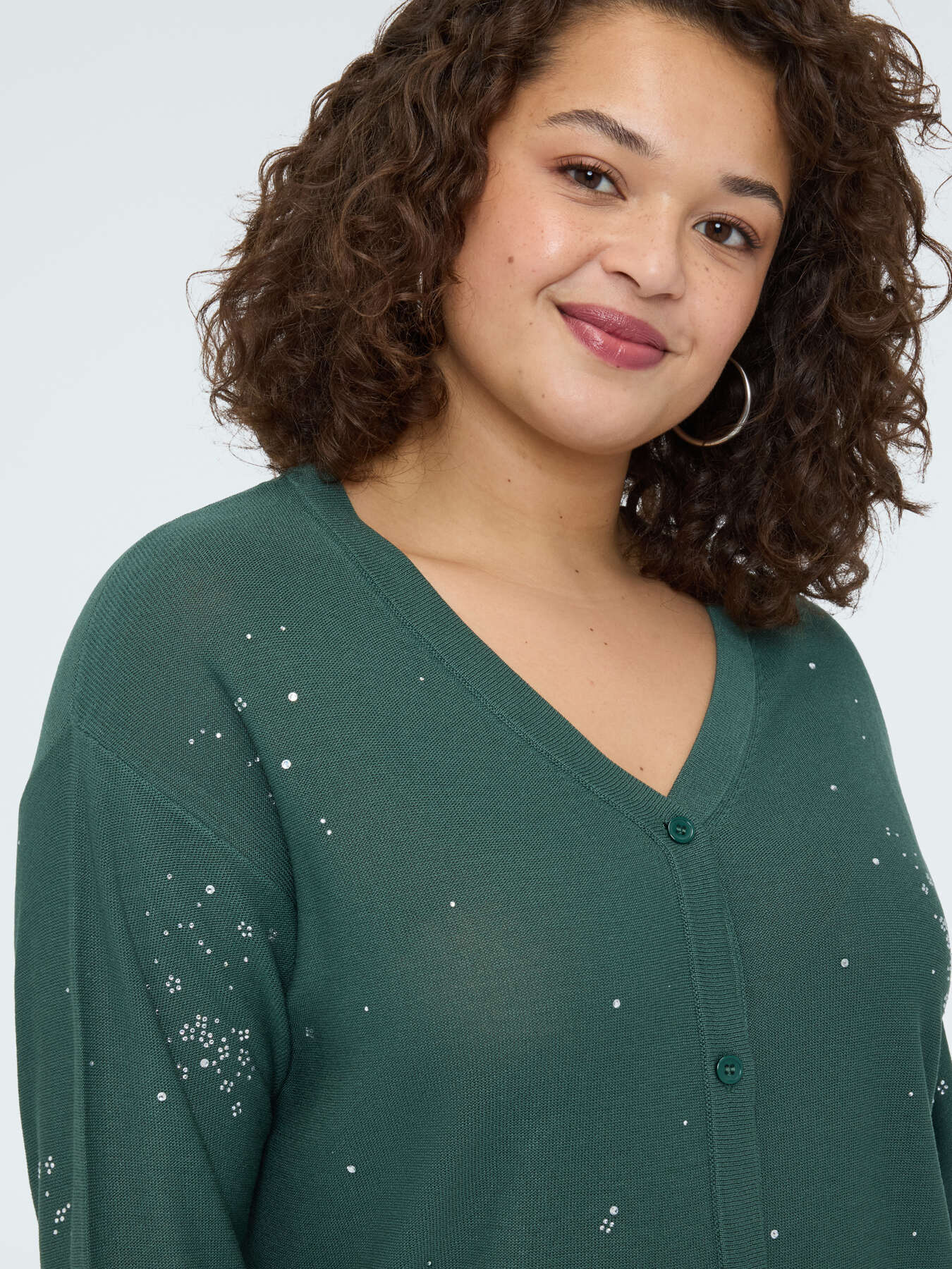 Cardigan with luminous appliqu&eacute;s image number 3