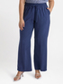Opaque satin trousers image number 2