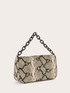 Sac à bandoulière en tissu enduit imprimé python image number 3