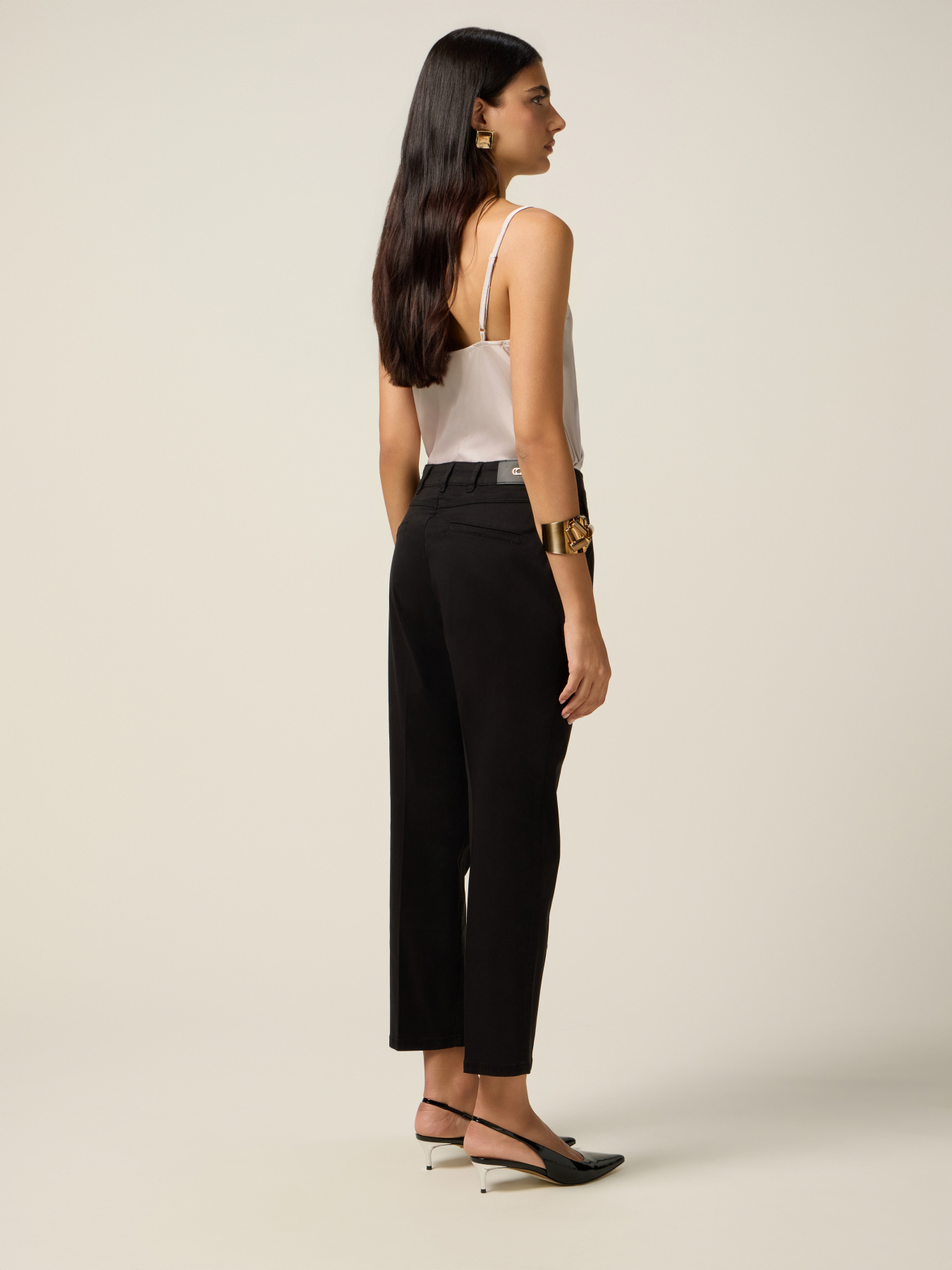 Cotton-lyocell chino trousers image number 1