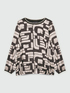 T-Shirt mit geometrischem Druck image number 4