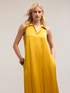 Long dress with satin collar image number 2