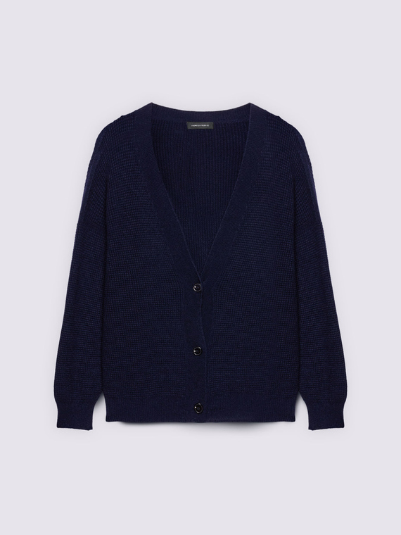 Cardigan en maille avec encolure en V
