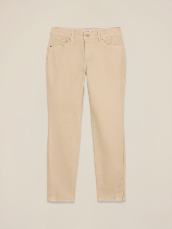 Pantaloni skinny misto cotone