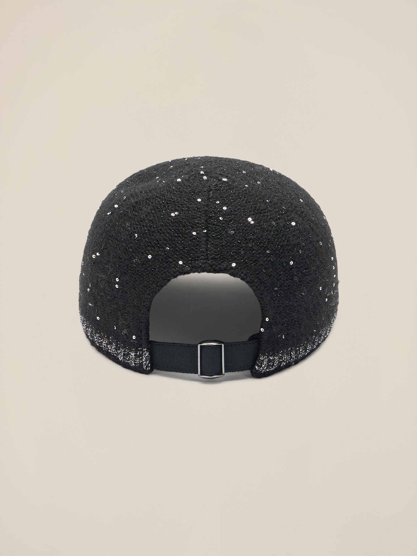 Berretto con paillettes e cuciture lurex image number 2