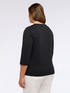Jersey T-shirt with chain detail on neckline image number 1