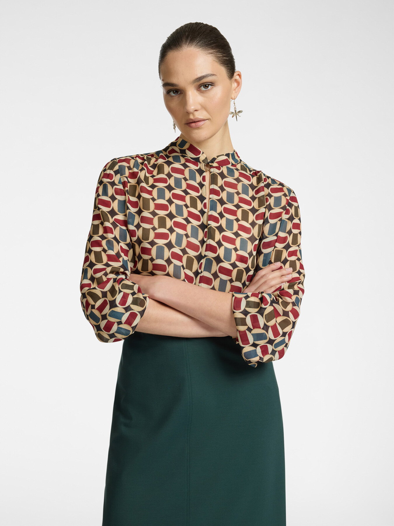 Bedruckte Bluse image number 0