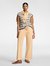 Viscose blend striped top image number 2
