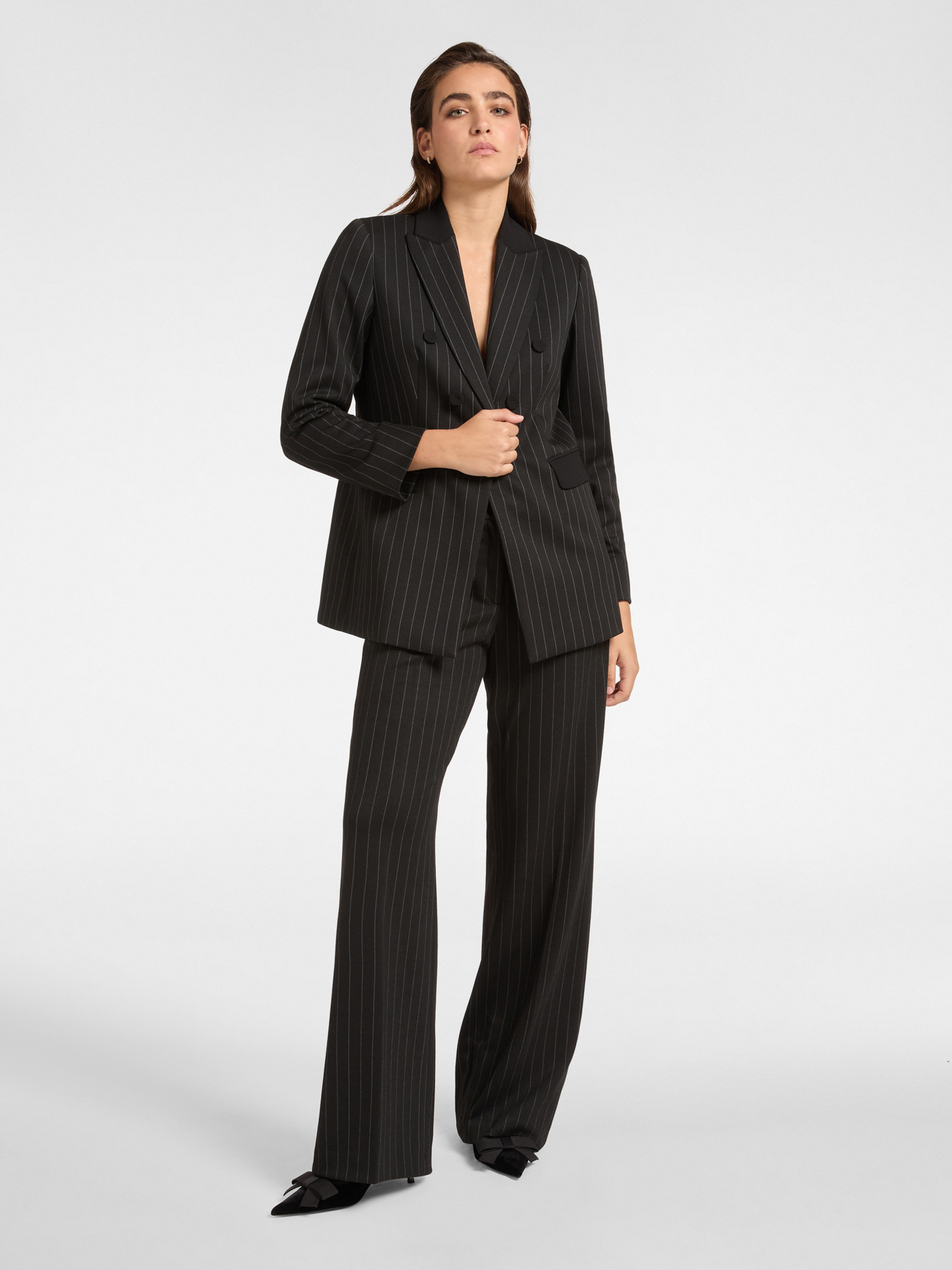 Men's chalk-striped trousers image number 0