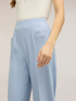 Wide-leg trousers in yarn-dyed striped fabric image number 3