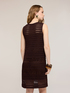 Crochet knit sheath dress image number 2