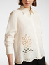 Camisa de lino con bordado calado image number 3