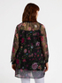 Lange Hemdbluse mit Blumenmuster image number 1