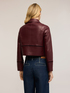 Cropped jacket with perforated details image number 1