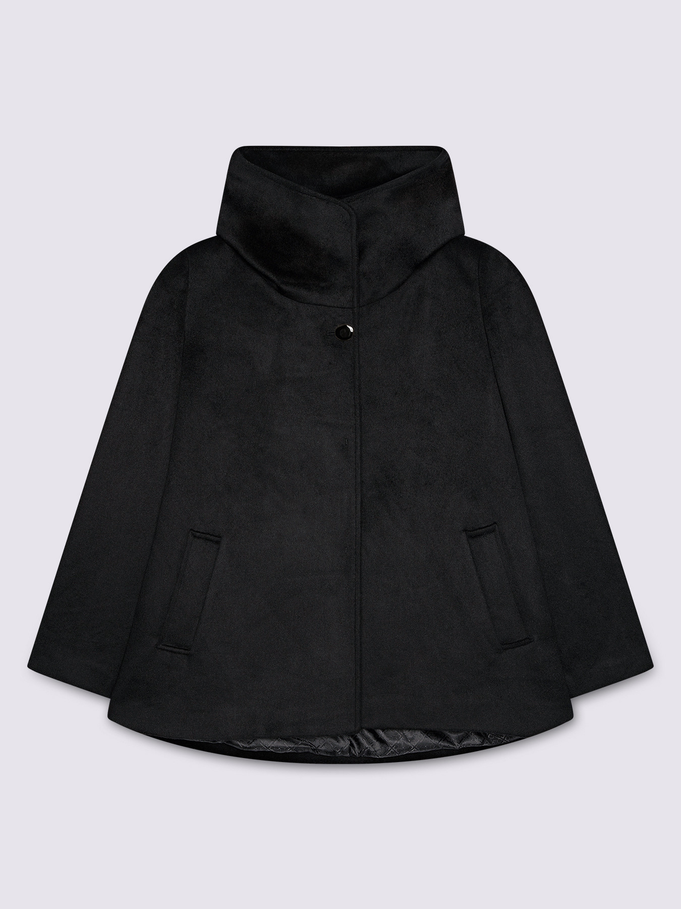 Cappottino corto in misto lana con collo alto image number 4