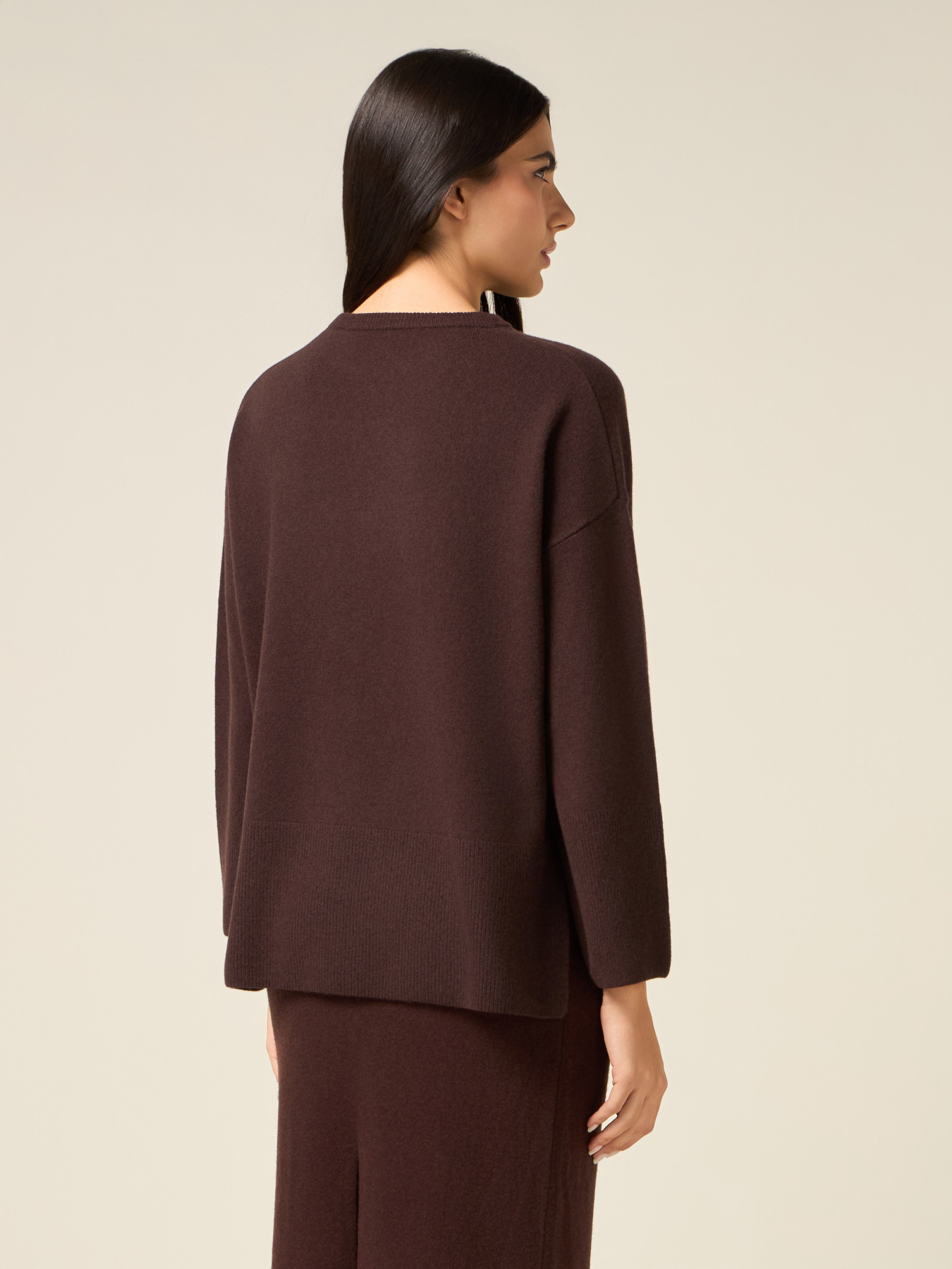 Jersey de cuello redondo en pura lana image number 1